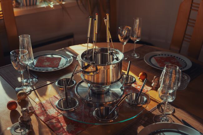 assiette sur une table